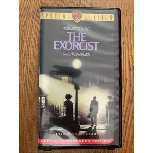 The Exorcist (VHS, 1998, 25th Anniversary Special Edition) Hard Case & LobbyCard